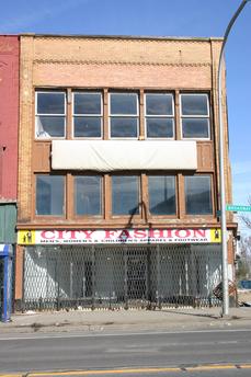 1058 Broadway: A good example of a mostly intact, architect-designed commerical building. It was built for the Polish Stock Co. For many years it was occupied by the Spolka's Mens Store. Current VACANT and at HIGH RISK