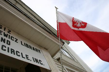 Adam Mickiewicz Library & Dramatic Circle, (Biblioteka i Kolo Teatralne im. Adama Mickiewicza) located at 612 Fillmore Ave