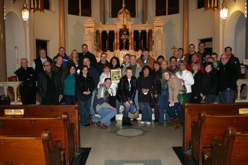 March 2011: A Jim & Tim's Irish Buffalo Tour stops at Holy Family Church