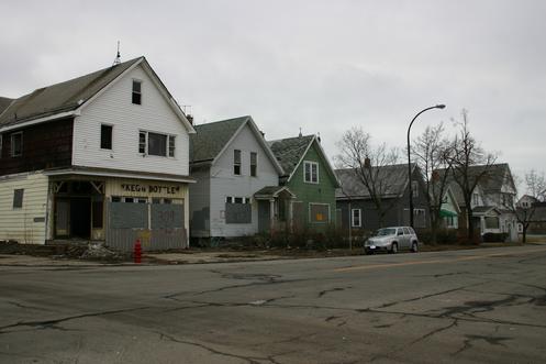 Half the structures on the southside of Paderewski Drive betweeen Lombard and Gibson were tore down between 2009 & 2010. The urgency to preserve and develop Paderewski Drive is high. LOST: 309, 307 & 303 Paderewski Drive (March 14, 2009)